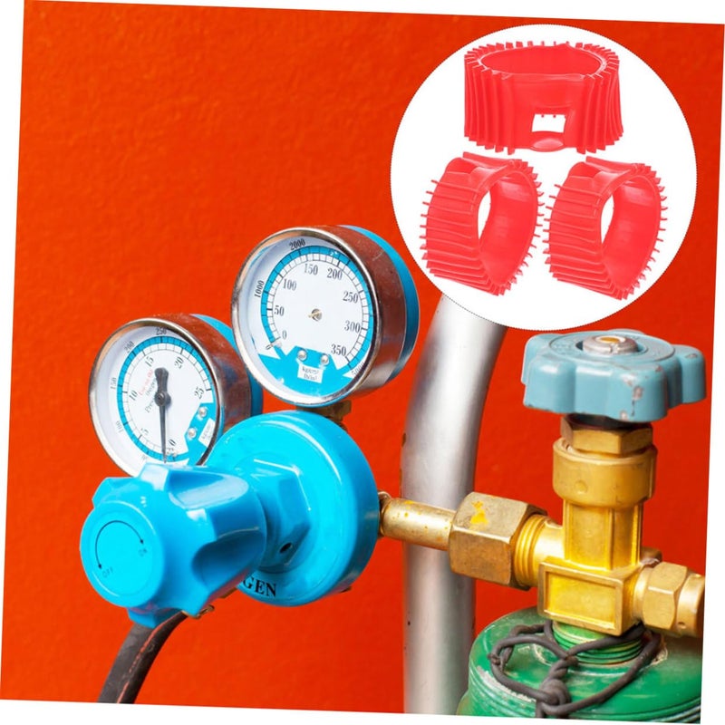 Kichvoe 5 Pack Silicone Gauge Covers Shockproof Protector for Oxygen Acetylene Propane Tanks - Image 5